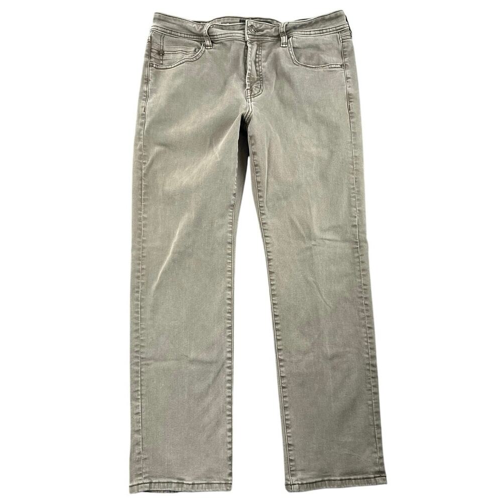 Liverpool Los Angeles Relaxed Straight Stretch Jeans Bark Gray - Fits 33x27.5